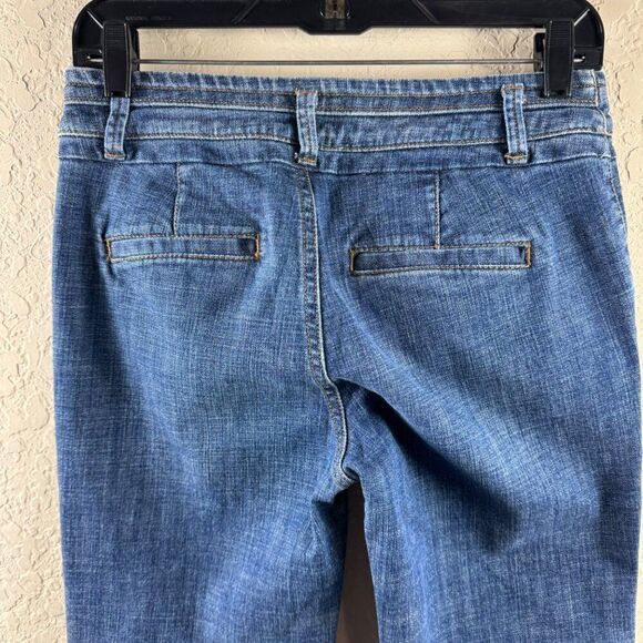 Victoria's Secret London Jeans Low Rise Bootcut HEMMED Vintage Y2K Size 4 Petite - Picture 5 of 12